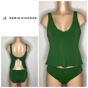 New. Robin Piccone green tankini set. XS/S. Retails $214
